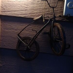 Rare beautiful art vintage Italian tricycle for decor